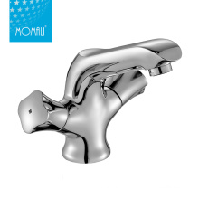 Hot sale contemporary chrome one hole single handle brass wash basin faucets mixers  taps for bathroom
